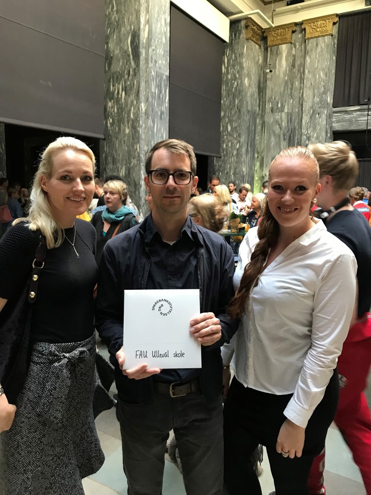 Anne-Cathrine Blix og Tobias Bach fra Ullevål FAU og Astrid Anvik fra Ullevål AKS Anne-Cathrine Blix og Tobias Bach fra Ullevål FAU og Astrid Anvik fra Ullevål AKS